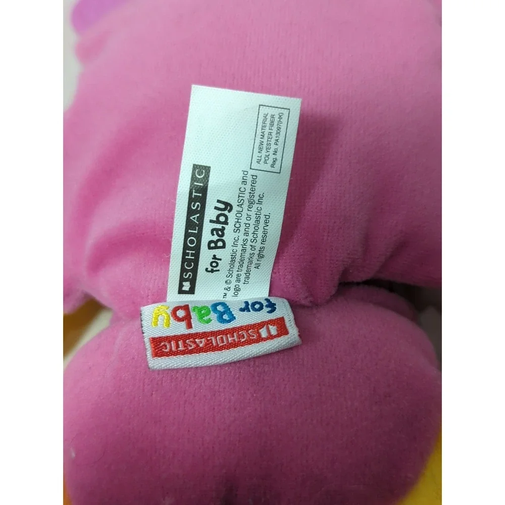 Scholastic for Baby pink mouse I love heart you teether lovey orange yellow